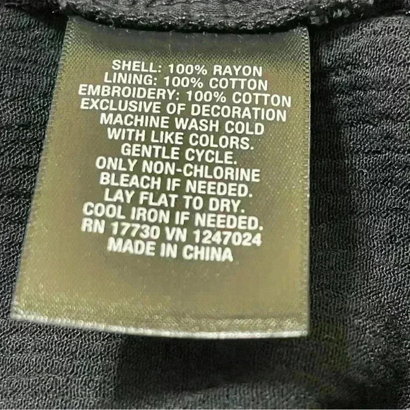 Mossimo Women’s Black White Embroidered Tassel Tie Jacket Wearable Art Size L - Picture 11 of 11